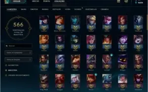 Conta Full Champ, 122 Skins