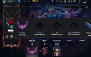 Mestre com 110 Champs e 86 Skins ( 82 PDL )