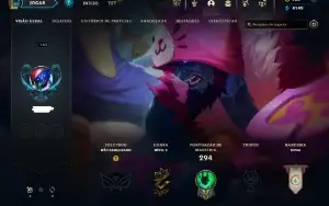 Conta NFA: 65 dias parada + não ranqueada + 128 skins