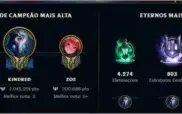 Conta league of legends 1kk KINDRED ex plat4