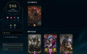 Conta Lol 395 + Muitas Skins Lendarias E Epicas + Valorant
