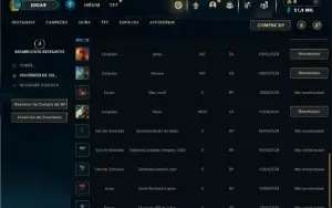 Platina 2 com 20 Champs e 1 Skin ( Sem email confirmado )