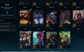 conta diamante 2 44 champions e 11 skins