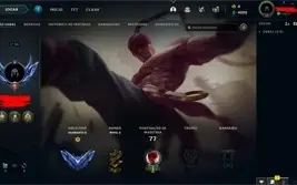 conta diamante 2 44 champions e 11 skins