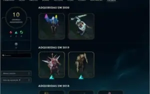 CONTA LEAGUE OF LEGENDS SINCE S2 // 157 SKINS (PROMOÇÃO)