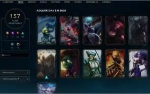 CONTA LEAGUE OF LEGENDS SINCE S2 // 157 SKINS (PROMOÇÃO)