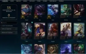 Conta Platina 2 Boa Para Upar 30 champs.