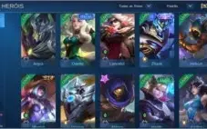 VENDO CONTA MOBILE LEGENDS 3X MITICO III, MUITAS SKINS ETC..
