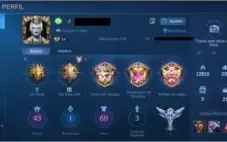 VENDO CONTA MOBILE LEGENDS 3X MITICO III, MUITAS SKINS ETC..