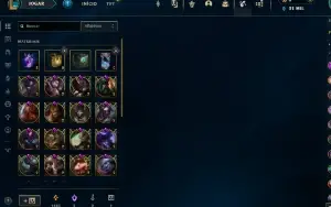 Conta de lol desde 2016 quase lvl 600