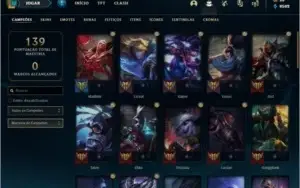 CONTA LOL PLATINA 4 (44SKINS)