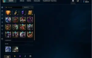 Conta de lol platina 4 todos champs/138skins