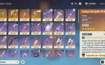 Yelan C1+Nahida C1+Navia+BIS+Kazuha+4 armas T5 Promoção!!!