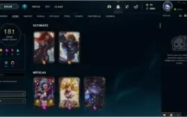 181 SKINS, 134 CHAMPS, OURO 1, LEVEL 197