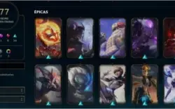 Conta League of Legends lvl 200+ e muita skins