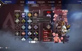 Apex Main Wraith 28K De Kills Com 7 Heranças E 410 Lendarios