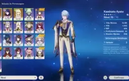Conta Genshin Impact com Ayato + Maremoto, Raiden e Sara c6