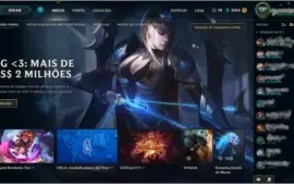 Conta Lol Platina 5, 133 skins, muitos icones S4