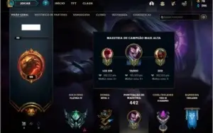 Conta platina 4 120 champs e 60 skins
