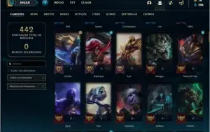Conta platina 4 120 champs e 60 skins