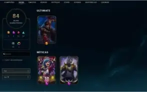 Conta League of Legends - 660R$ gastos 84 skins