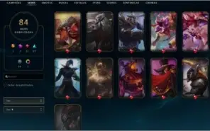 Conta League of Legends - 660R$ gastos 84 skins