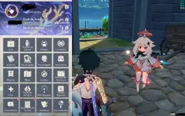 Genshin Impact AR 55 com 11 Personagens t5 e 3 armas t5