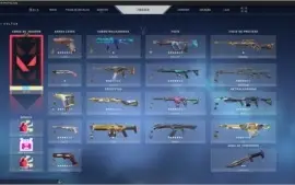 CONTA VALORANT  QUESE R$2K INVESTIDOS EM SKINS - PLATINA 02