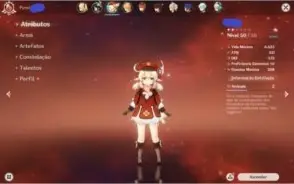 Conta Genshin Impact 5 ESTRELAS E RESINAS