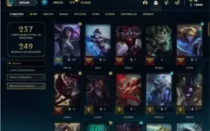 Conta bronze 3 com 86 Champs e 70 Skins
