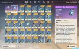 GENSHIN IMPACT -AR 7- VENTI + FISCHIL + 5 SR ARCO E LIVRO 4*