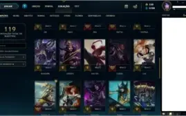 Conta diamante League of Legends