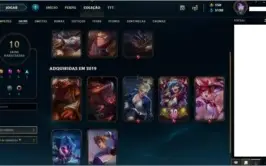Conta diamante League of Legends