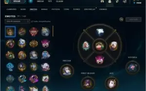 Conta ouro II 350+ skins