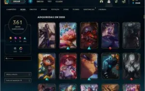 Conta ouro II 350+ skins