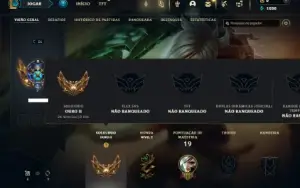 Ouro 2 com 25 Champs e 2 Skins + 2 Fragmentos