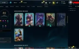 CONTA LOL 46 SKINS, 64 CHAMPIONS, FALTANDO 7 GAMES DA MD10