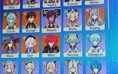 Conta genshin com Shenhe, Raiden, Hu tao, Ganyu e mais