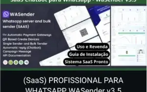 Saas Profissional Para Wh4ts4pp Wasender V3.5 2024