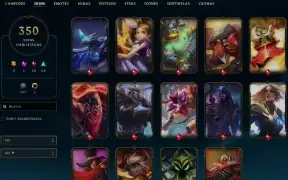 Conta Full Acesso - 150 Campeões - 350 Skins