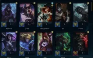 conta platina lvl 330 League of Legends