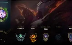 conta platina lvl 330 League of Legends