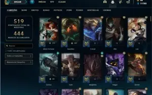 Conta ouro 4 com TODOS os champs e 116 Skins (Nivel 588)
