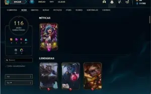 Conta ouro 4 com TODOS os champs e 116 Skins (Nivel 588)