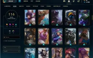 Conta ouro 4 com TODOS os champs e 116 Skins (Nivel 588)