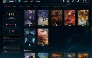 Conta ouro 4 com TODOS os champs e 116 Skins (Nivel 588)