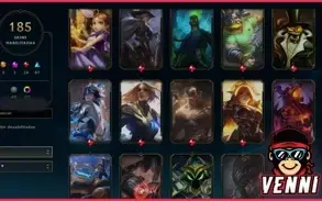 CONTA LEAGUE OF LEGENDS |MESTRE 200 PDL • 185 SKINS