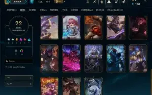 Ouro 4 com 55 Champs e 22 Skins