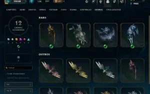 Ouro 4 com 55 Champs e 22 Skins
