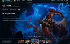 Conta Diamond1 com 128 campeões e 134 skins